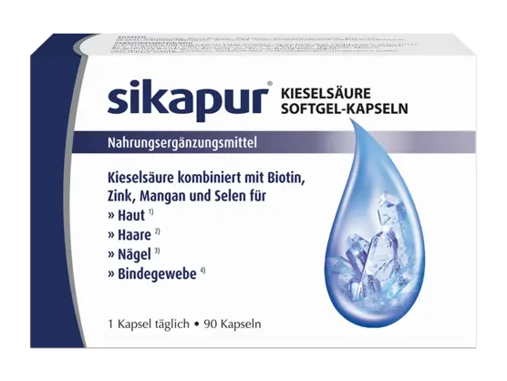 Vegane Kapseln für gesunde Nägel, straffe Haut und dickere Haare. 